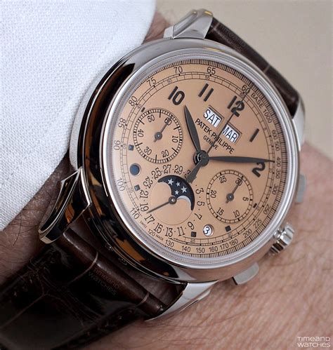 patek philippe salmon dial chronograph